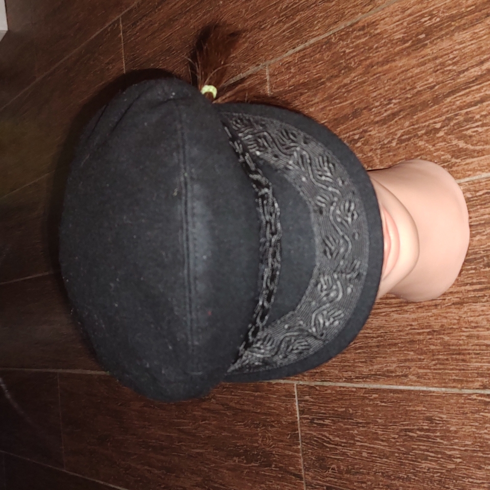 Greek Fisherman’s Men's Black Cap Hat Sz 56-7
